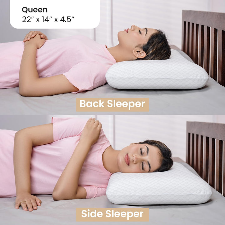 Memory Foam Pillow - Queen, 4.5" Thickness