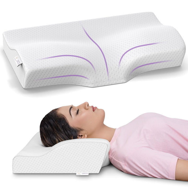 Memory Foam Contour Cervical Pillow - Regular, 18.5" x 11" x 3.5"