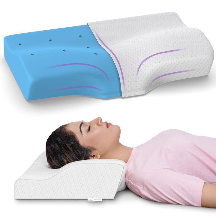 Memory Foam Contour Cervical Pillow - Regular, 18.5" x 11" x 3.5"