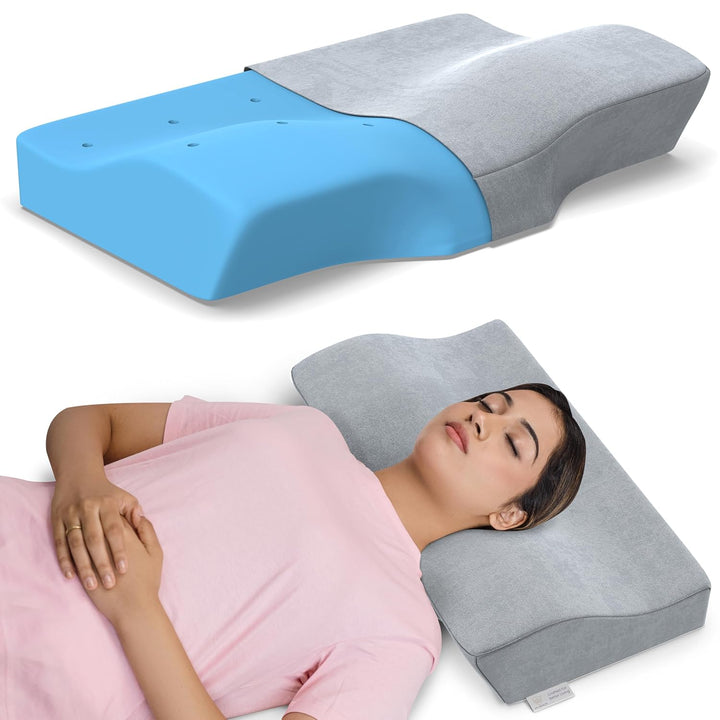 Memory Foam Contour Cervical Pillow - Regular, 18.5" x 11" x 3.5"