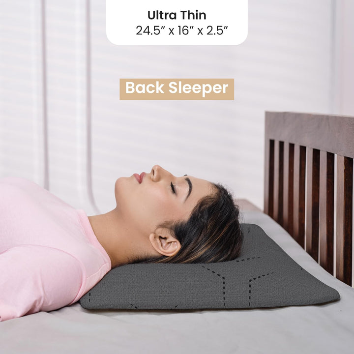 Memory Foam Pillow - Ultra Thin, 2.5" Thickness