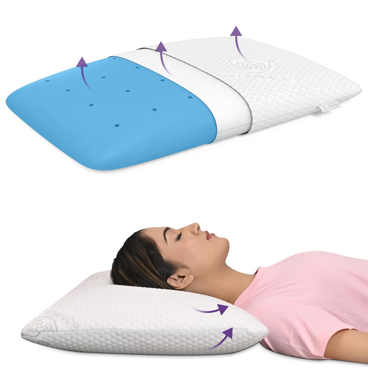 Memory Foam Pillow - Thin, 4" Thickness