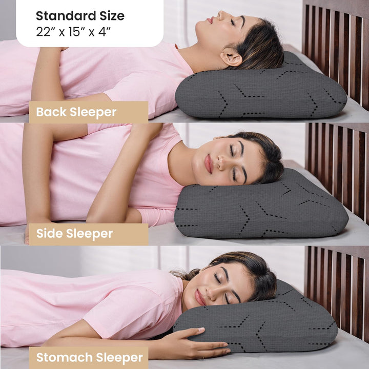 Memory Foam Pillow - Standard, 4" Thickness