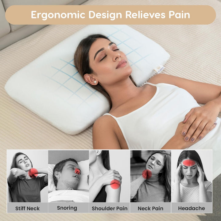 Memory Foam Pillow - 3” Thin, 3" Thickness