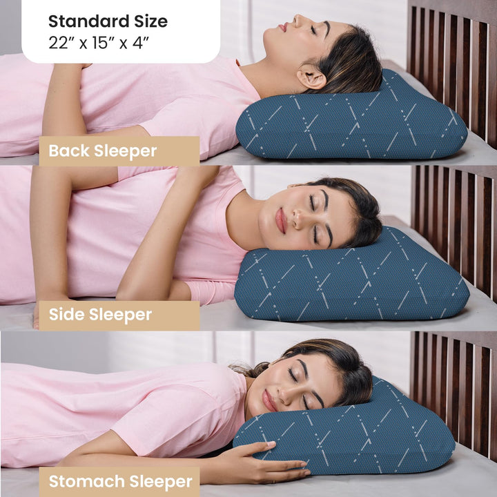 Memory Foam Pillow - Standard, 4" Thickness