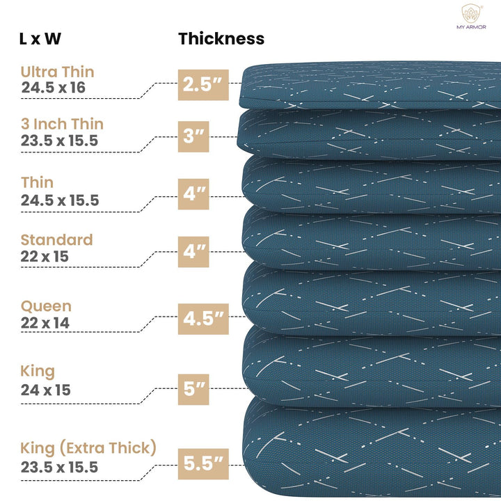 Memory Foam Pillow - Standard, 4" Thickness