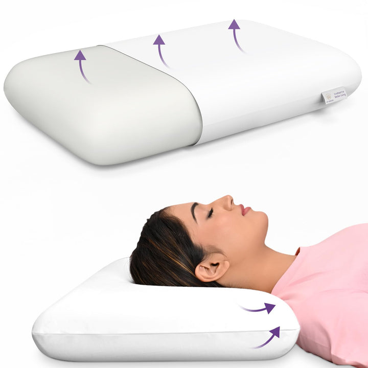 Memory Foam Pillow - Queen, 4.5" Thickness