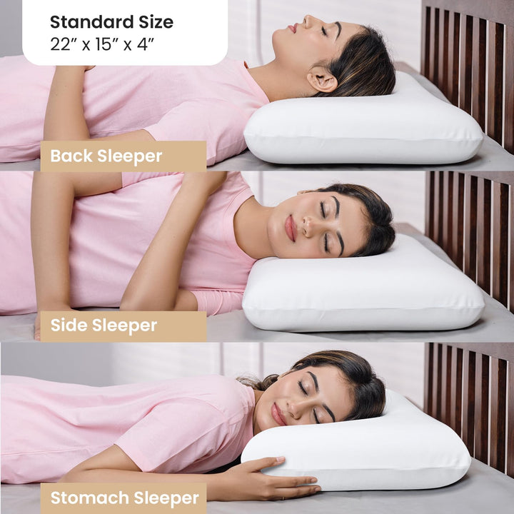 Memory Foam Pillow - Standard, 4" Thickness