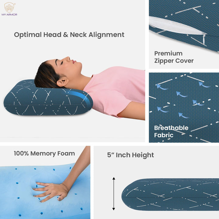 Memory Foam Pillow - King, 5" Thickness
