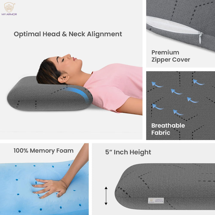 Memory Foam Pillow - King, 5" Thickness