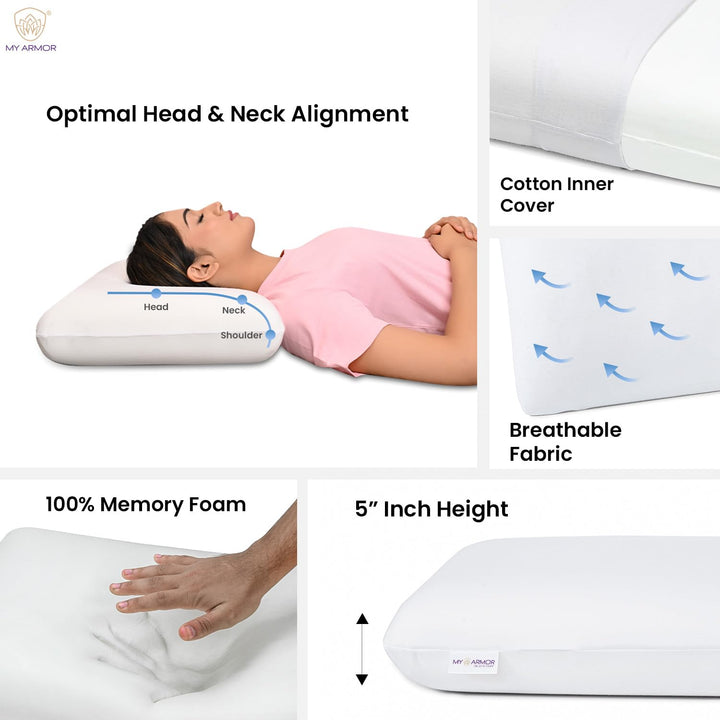 Memory Foam Pillow - King, 5" Thickness
