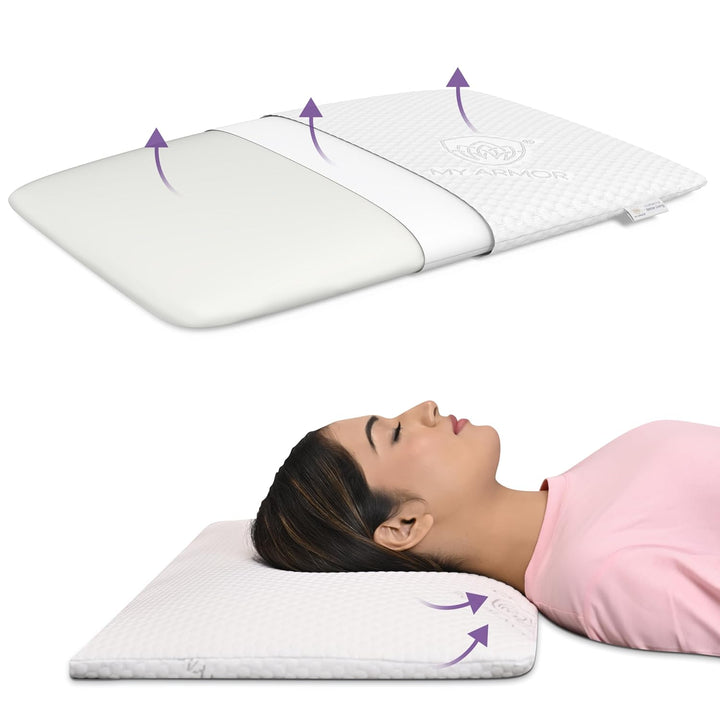 Memory Foam Pillow - Ultra Thin, 2.5" Thickness