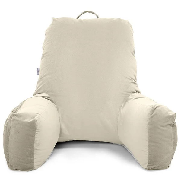 Bear Reading Pillow with Support Arms - Cream