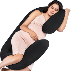 C Shaped Full Body Pregnancy/Maternity Pillow  with Velvet Cover