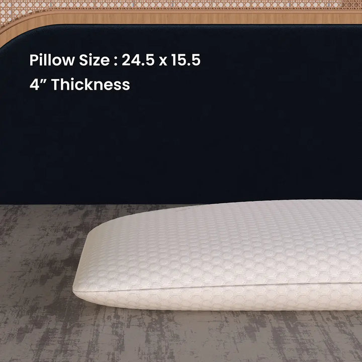 Memory Foam Pillow - Thin, 4" Thickness