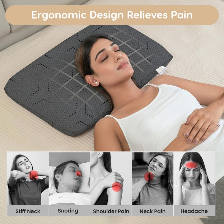 Ergonomic Memory Foam Pillow - Ergonomic, 4.5" Thickness