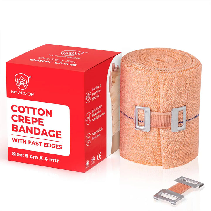 Cotton Crepe Bandage - 6cm X 4mt