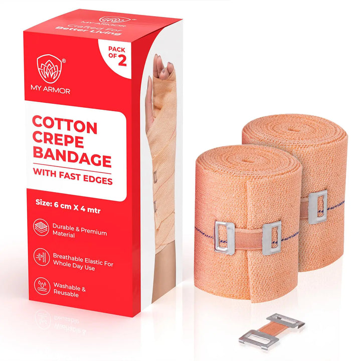 Cotton Crepe Bandage - 6cm X 4mt