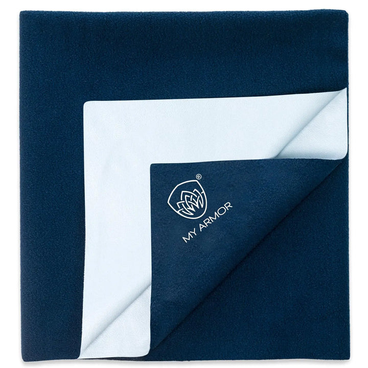 Baby Bed Protector Waterproof Dry Sheet - Royal Blue