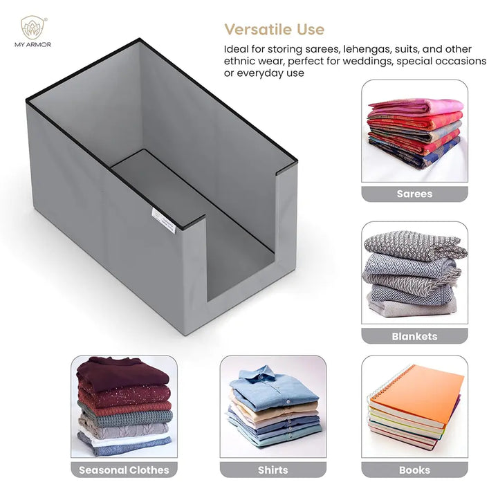 Non Woven Shirt Stacker, Foldable Clothes Organizer - U Cut Design