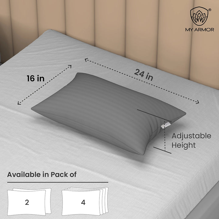Height Adjustable Microfiber Pillows