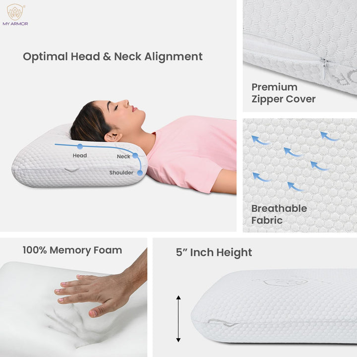 Memory Foam Pillow - King Extra Thick, 5.5" Thickness