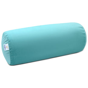 Memory Foam Orthopedic Cylindrical Bolster Pillow, Washable Premium Velvet Cover with Zip