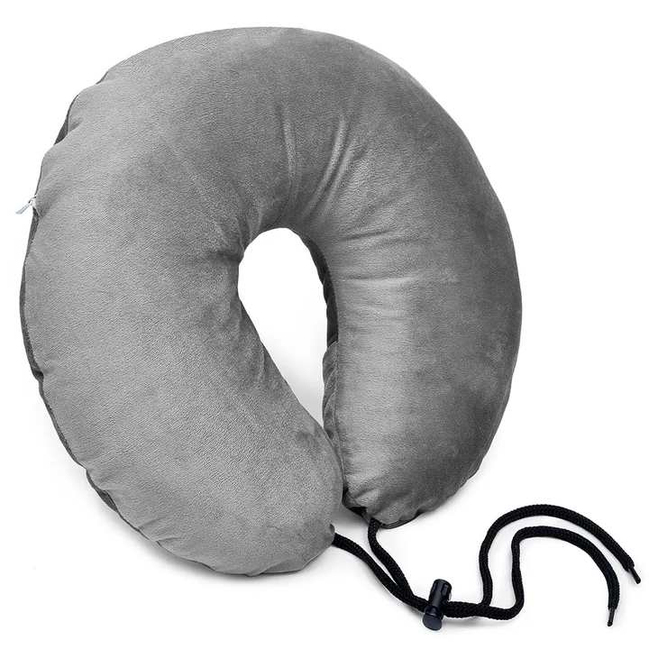 Microfiber Travel Neck Pillow, Soft & Supportive - Microfiber