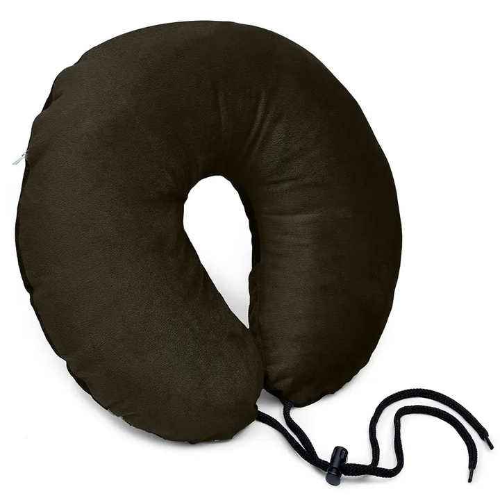 Microfiber Travel Neck Pillow, Soft & Supportive - Microfiber