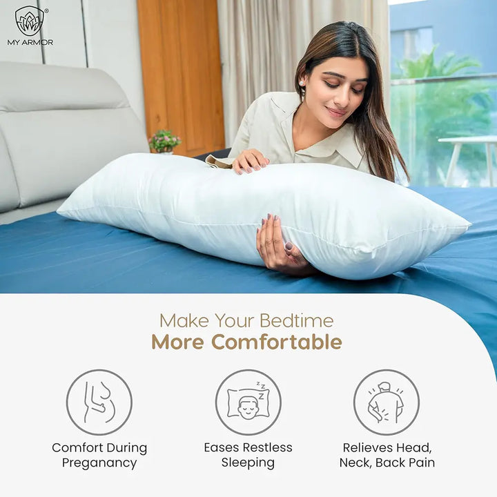 Microfiber Long Body Pillow for Pregnancy - Full Body