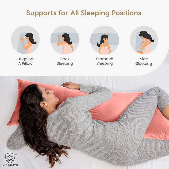 Microfiber Long Body Pillow for Pregnancy - Full Body