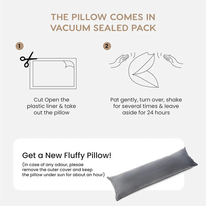 Microfiber Long Body Pillow for Pregnancy - Full Body