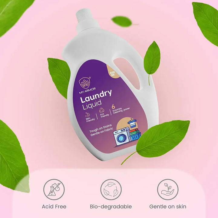 Plant-Based Laundry Liquid, Baby & Pet Safe, Non-Toxic