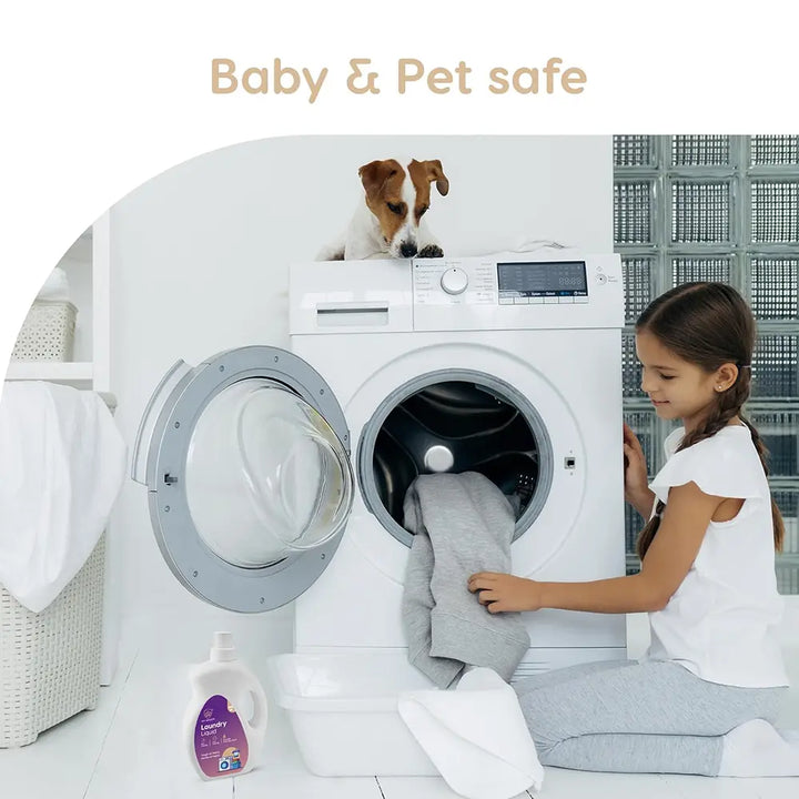 Plant-Based Laundry Liquid, Baby & Pet Safe, Non-Toxic