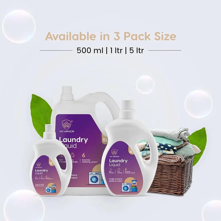 Plant-Based Laundry Liquid, Baby & Pet Safe, Non-Toxic