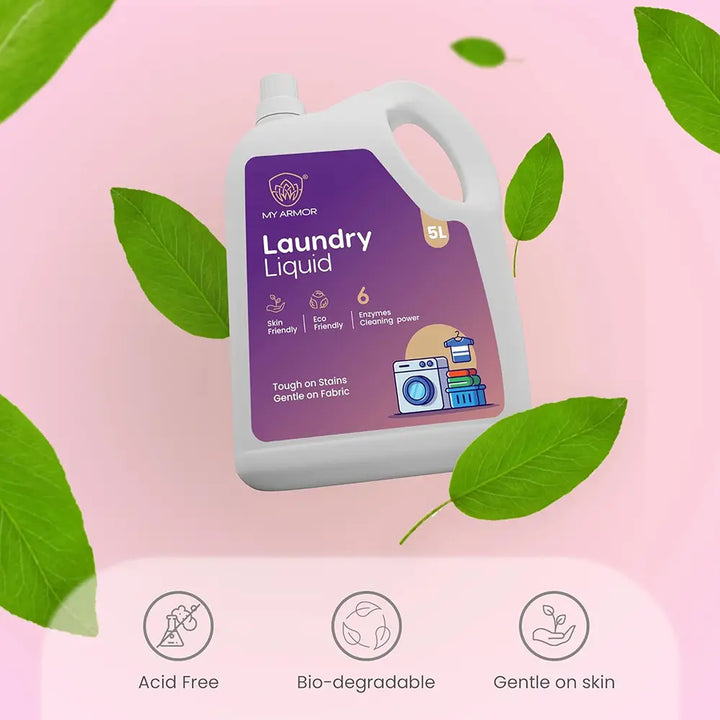 Plant-Based Laundry Liquid, Baby & Pet Safe, Non-Toxic