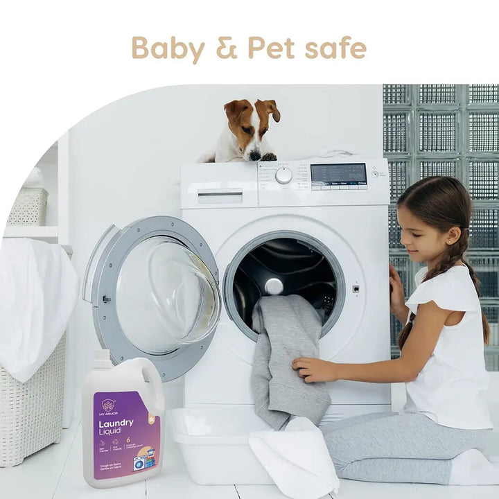 Plant-Based Laundry Liquid, Baby & Pet Safe, Non-Toxic