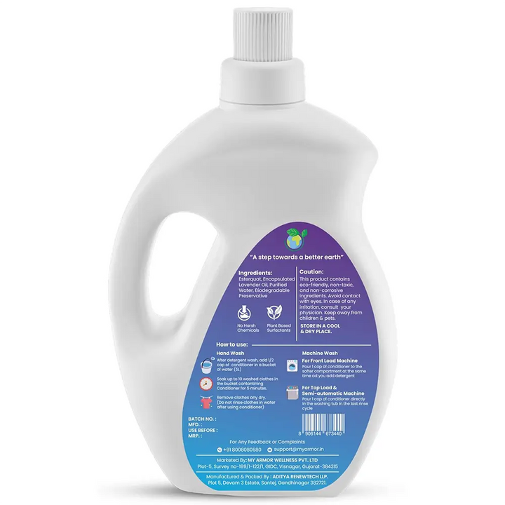 Plant Based Natural Fabric Conditioner, Floral Blend for Softness & Freshness