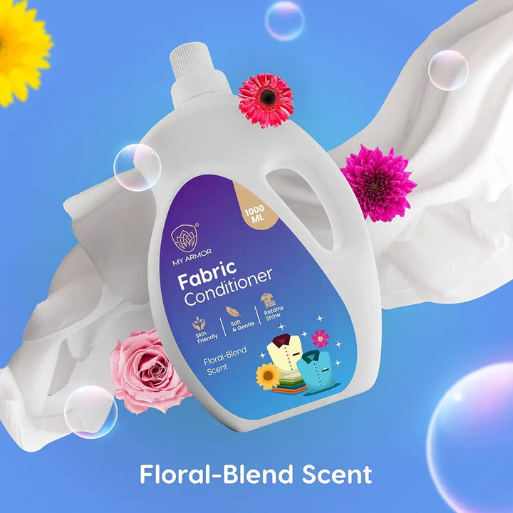 Plant Based Natural Fabric Conditioner, Floral Blend for Softness & Freshness