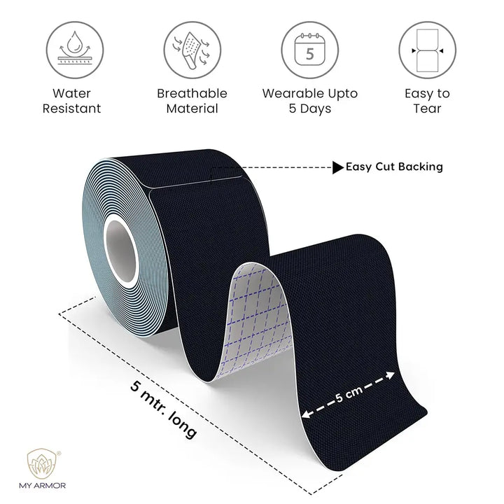 Precut Kinesiology Tape for Physiotherapy & Sports Injury Relief