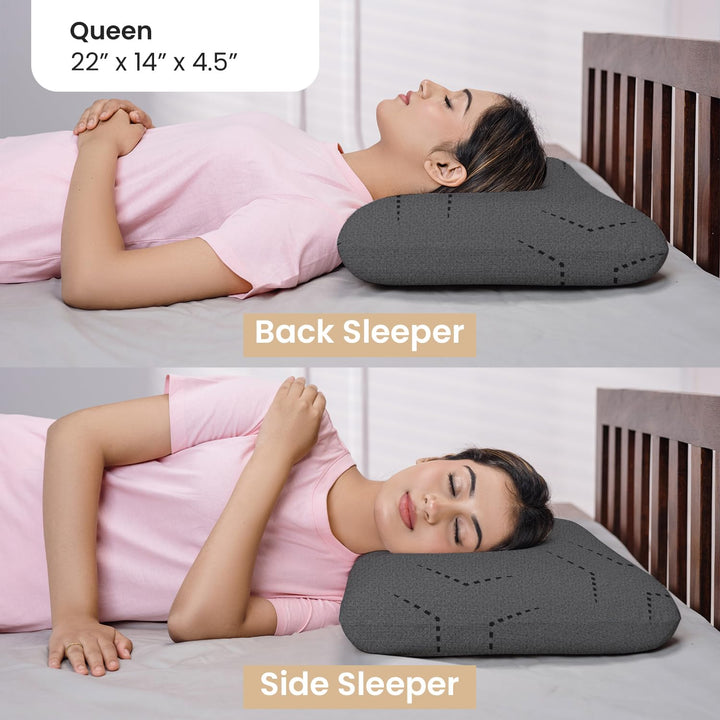 Memory Foam Pillow - Queen, 4.5" Thickness