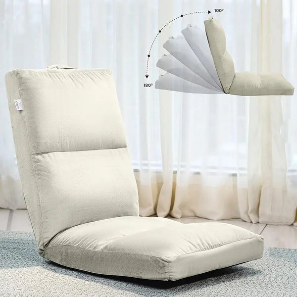 Reclining Floor Chair - Cream