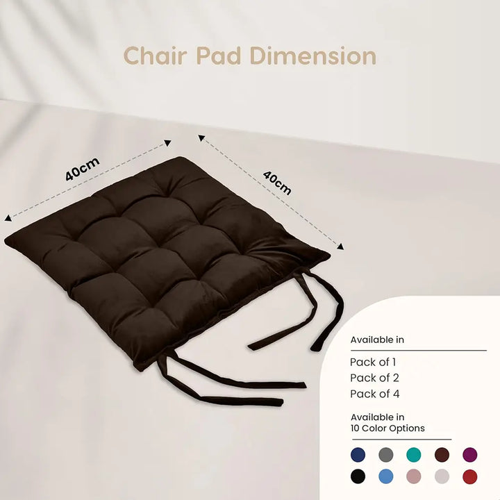 Square Chair Pads Cushion for Comfortable Sitting - Pack of 2