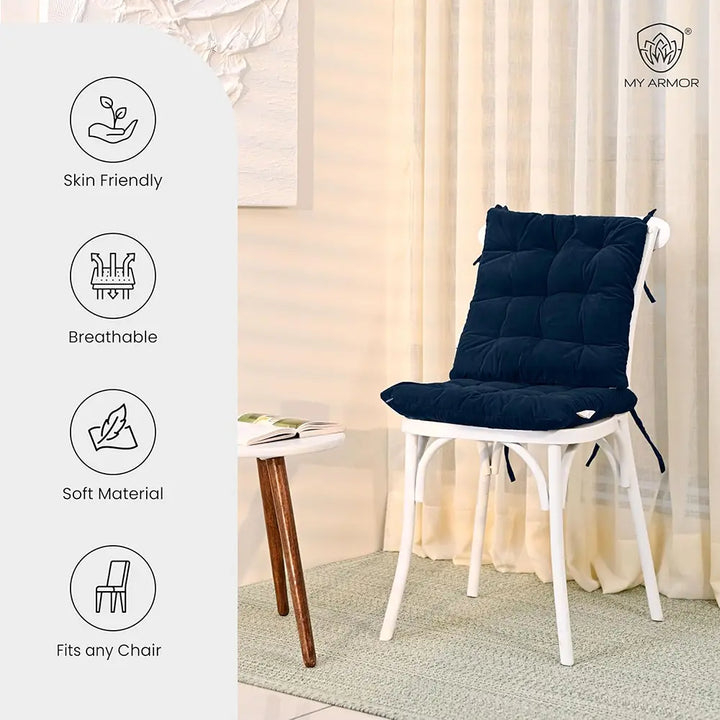 Square Chair Pads Cushion for Comfortable Sitting - Pack of 2