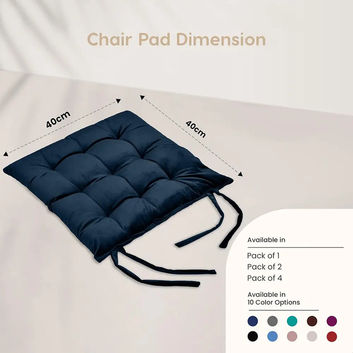 Square Chair Pads Cushion for Comfortable Sitting - Pack of 2