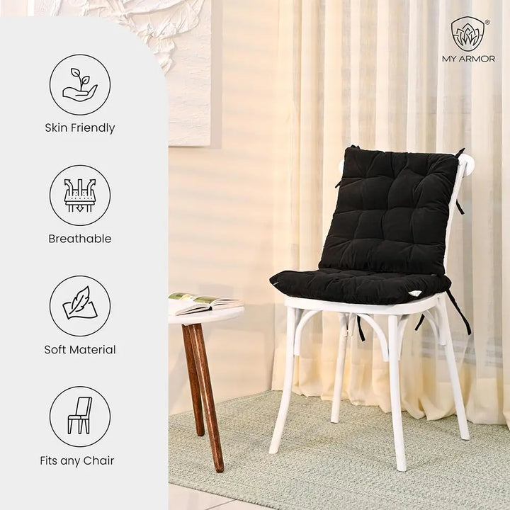 Square Chair Pads Cushion for Comfortable Sitting - Pack of 4