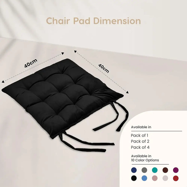 Square Chair Pads Cushion for Comfortable Sitting - Pack of 4