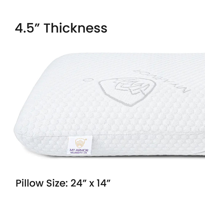 Memory Foam Pillow - Queen, 4.5" Thickness